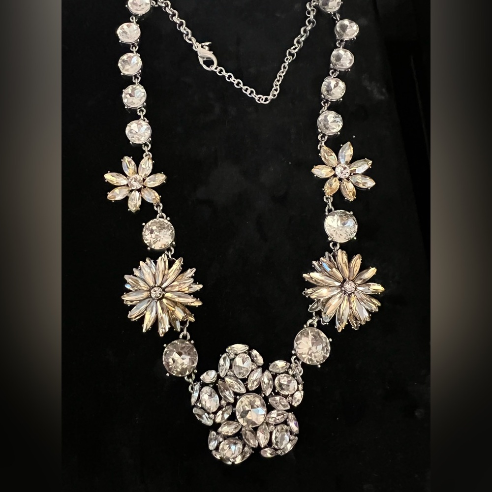 Ann Taylor large rhinestone necklace